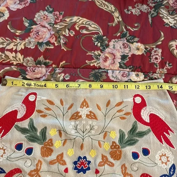 ❤️ Adorable Altar’d State Embroidered Mini Skirt, NWT!& Matching Pom Earrings 😍 - Picture 11 of 16